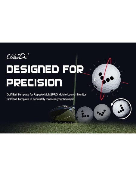 Plantilla Marcador Pelotas Golf OlibaDu M1014 Verde