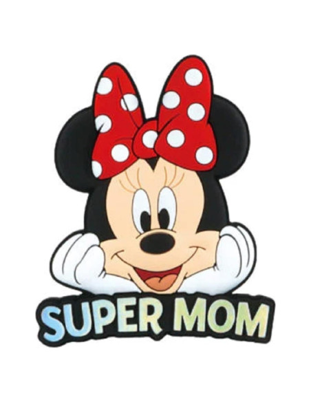 Imán de Cabeza de Minnie Mouse Disney Talla Única Rojo/Rosa
