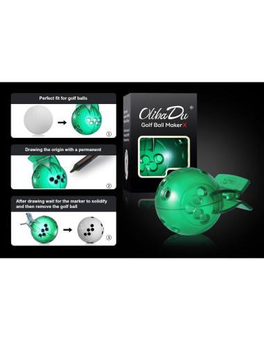 Plantilla Marcador Pelotas Golf OlibaDu M1014 Verde