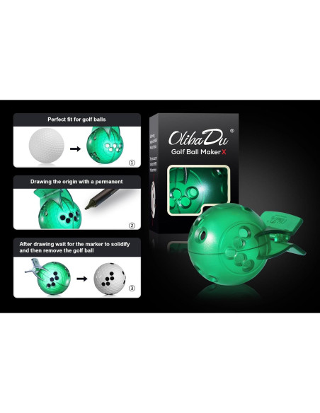 Plantilla Marcador Pelotas Golf OlibaDu M1014 Verde