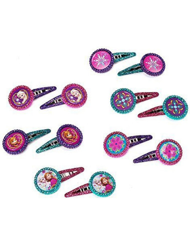 Clip para Cabello Disney Frozen 12 Piezas - Amscan