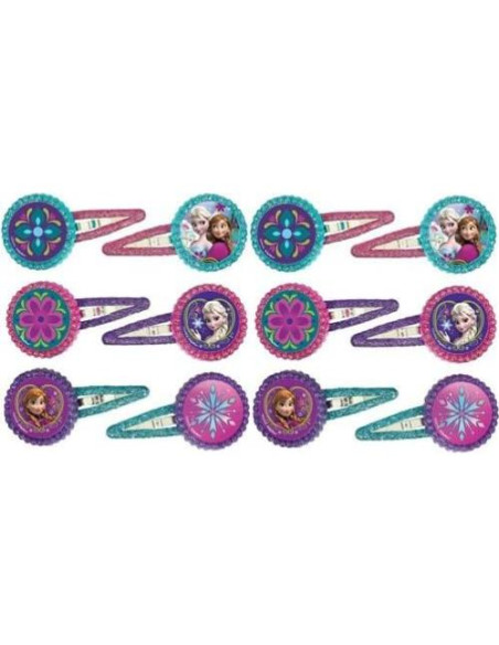 Clip para Cabello Disney Frozen 12 Piezas - Amscan Clip para Cabello Disney Frozen 12 Piezas - Amscan