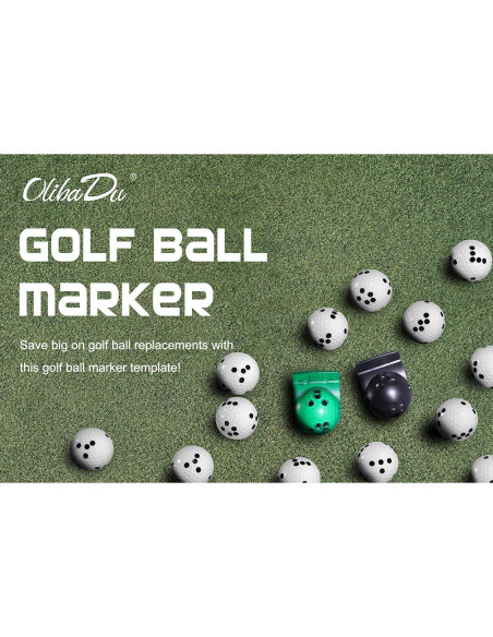 Plantilla Marcador Pelotas Golf OlibaDu M1014 Verde
