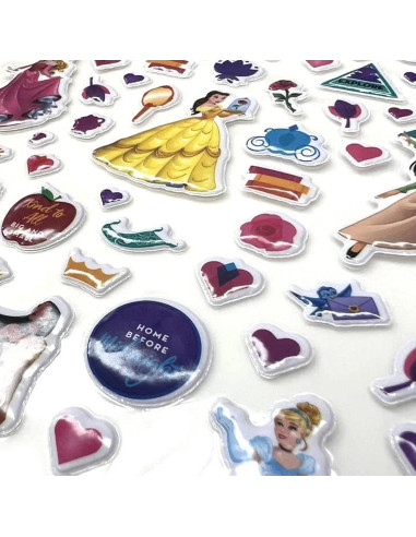 Libro de Pegatinas Princesas Disney - 4 Hojas, 300 Pegatinas