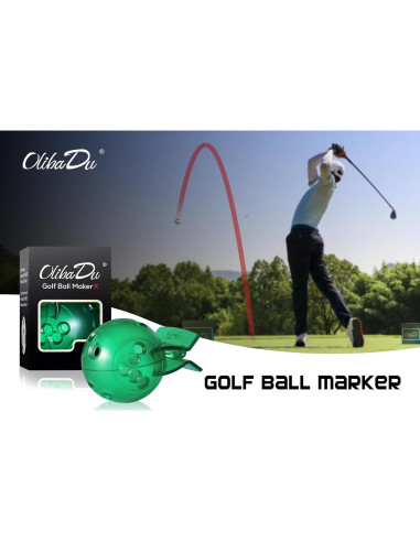 Plantilla Marcador Pelotas Golf OlibaDu M1014 Verde