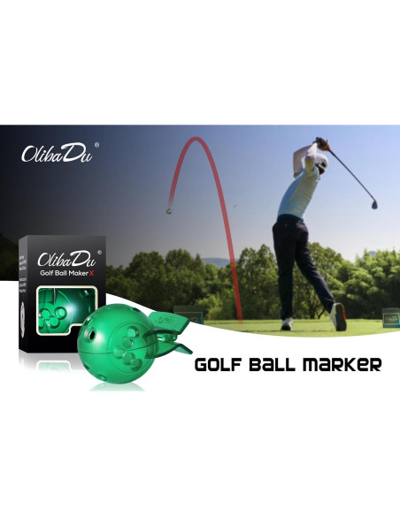 Plantilla Marcador Pelotas Golf OlibaDu M1014 Verde