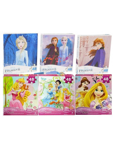 Conjunto de Rompecabezas Princesas Disney - 9 Piezas de 24 y 48