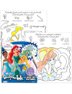 Conjunto de 12 Libros para Colorear Disney Princesas 2