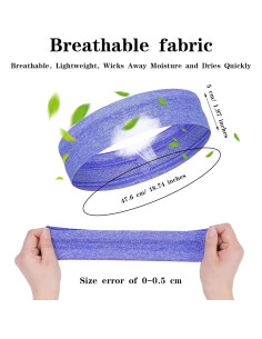 8 Bandas para el Sudor Elásticas SATINIOR - Unisex, Ajustables 2