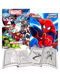 Conjunto de Libros de Actividades y Stickers Marvel Avengers 2