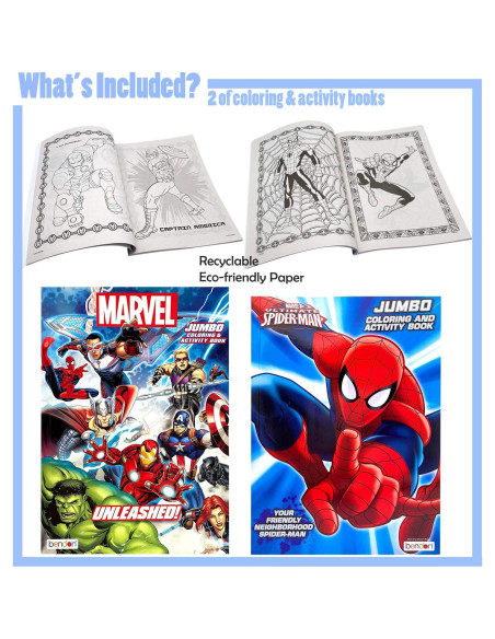 Conjunto de Libros de Actividades y Stickers Marvel Avengers