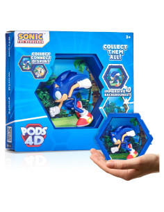 Figura Coleccionable PODS 4D Sonic 3D Conectable 91g