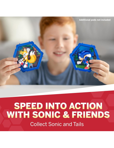 Figura Coleccionable PODS 4D Sonic 3D Conectable 91g