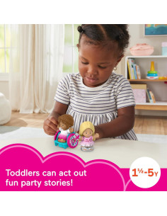 Conjunto de Figuras de Fiesta Barbie Fisher-Price 2 Piezas 2