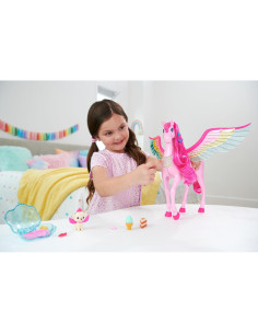Pegasus Rosa Barbie con 10 Accesorios y Sonidos 2