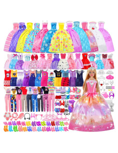 135 Piezas Ropa de Muñeca MINIFUN con Accesorios