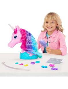 Cabeza de Estilo Unicornio Barbie con Accesorios y Stickers 2