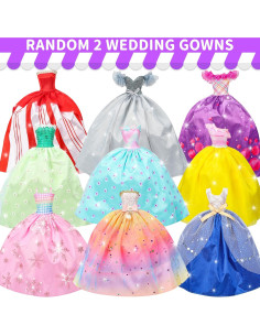 Set de Ropa de Muñeca 52 Pcs Style Shine - Vestidos y Accesorios 2