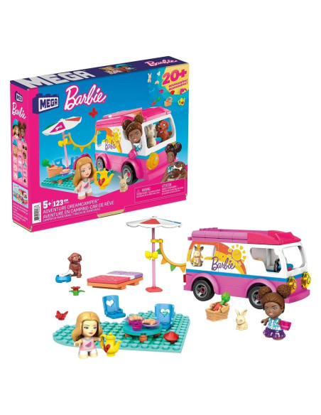 Juego de Construcción Mega Construx Barbie DreamCamper 123 Piezas