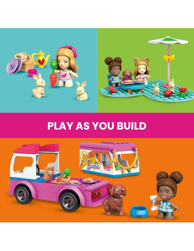 Juego de Construcción Mega Construx Barbie DreamCamper 123 Piezas