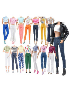 Conjunto de Ropa para Muñecas E-TING 11.5" 5 Piezas + 10 Zapatos