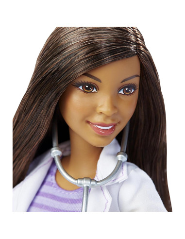 Muñeca Veterinaria Barbie Afroamericana con Estetoscopio