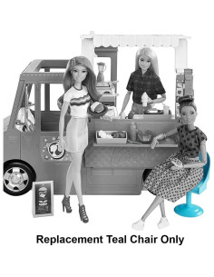 Silla Teal de Repuesto Mattel para Camión de Comida Barbie GMW07 2