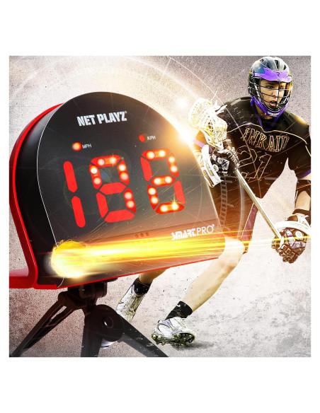 Radar de Velocidad NET PLAYZ para Lacrosse - Mide hasta 241 kph