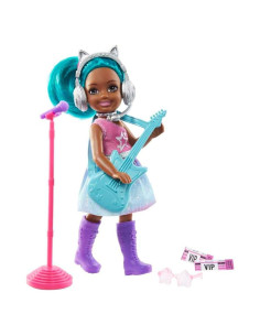 Muñeca Chelsea Rockstar Mattel 15.24 cm con Accesorios