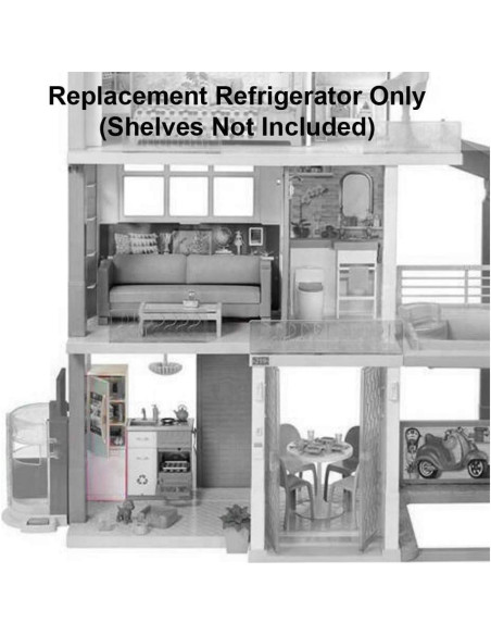 Refrigerador de Repuesto Barbie FHY73 para Casa de Ensueño