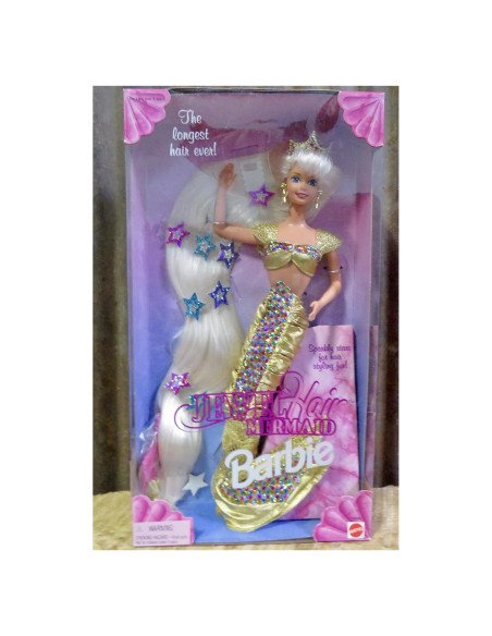 Muñeca Sirena Barbie con Pelo Largo y Joyas - Mattel