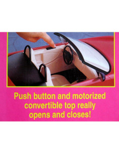 Coche Deportivo Barbie Porsche Boxster 1998 Techo Convertible 2