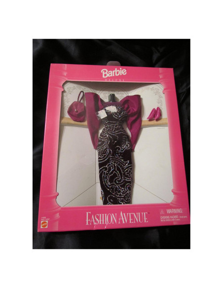 Vestido de Noche Púrpura Barbie Fashion Avenue 35.5x25.4cm