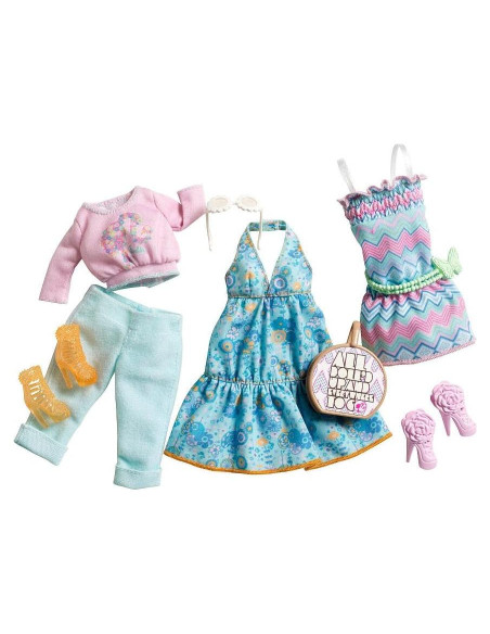 Barbie Fashionistas Paquete de Moda 2013 - 3 Conjuntos