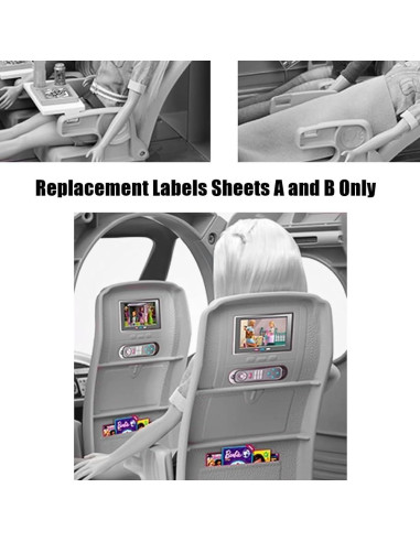 Piezas de Repuesto para Juego de Avión Barbie GDG76 - Etiquetas 1-25