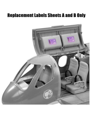 Piezas de Repuesto para Juego de Avión Barbie GDG76 - Etiquetas 1-25
