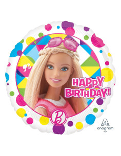 Globo Inflable de Metal Anagram Barbie 46 cm Cumpleaños