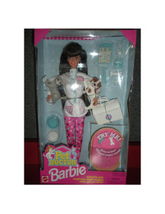 Muñeca Barbie Veterinaria Morena Edición Especial Coleccionable