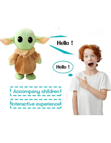 Yoda Bebé Hablante 20 cm - Juguete Interactivo para Niños