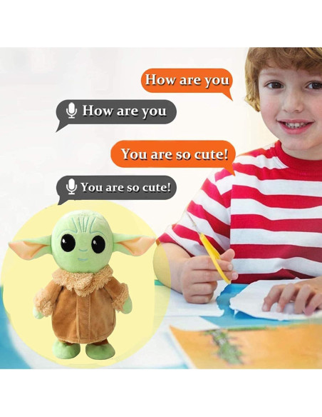 Yoda Bebé Hablante 20 cm - Juguete Interactivo para Niños
