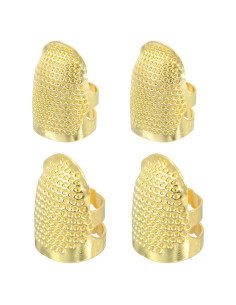 Protector de Dedos Metálico uxcell para Coser - 4 Pcs, 2 Tamaños