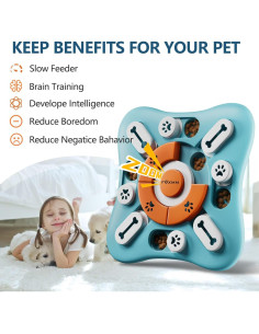 Juguete rompecabezas interactivo para perros FOXMM DPT 10x10 cm 2