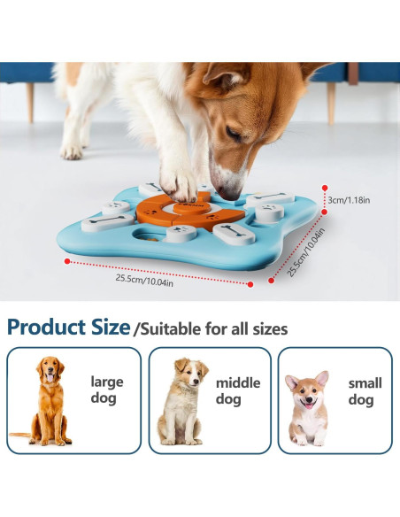 Juguete rompecabezas interactivo para perros FOXMM DPT 10x10 cm