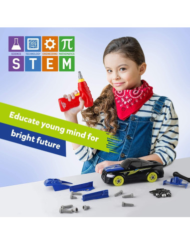 Coche de Carreras Desmontable Coogam con Taladro Eléctrico