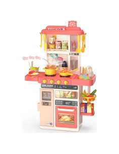 Juego de Cocina Interactivo POFJOEQ 50 Piezas Rosa
