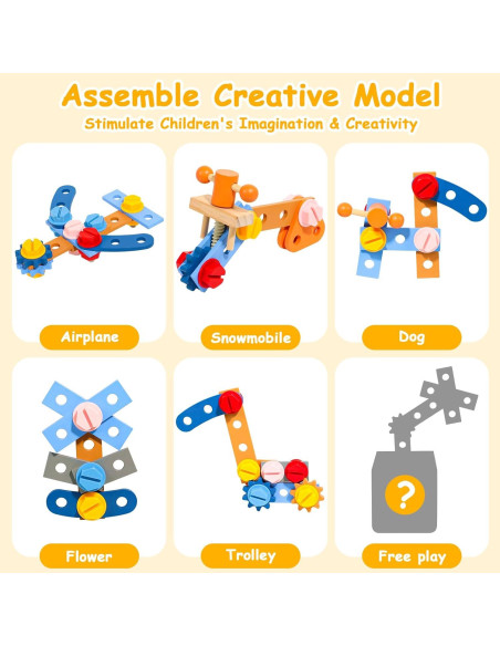 Juego de herramientas TONZE para niños con delantal 39 PCS