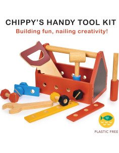 Kit de Herramientas de Madera Mentari - Juego de Construcción 3+ 2