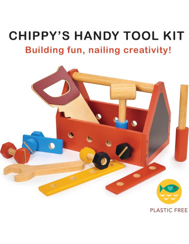 Kit de Herramientas de Madera Mentari - Juego de Construcción 3+