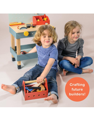 Kit de Herramientas de Madera Mentari - Juego de Construcción 3+