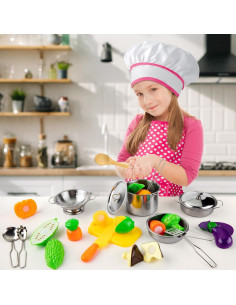 Juego de Cocina Juboury 23 Piezas para Niños Chef 2